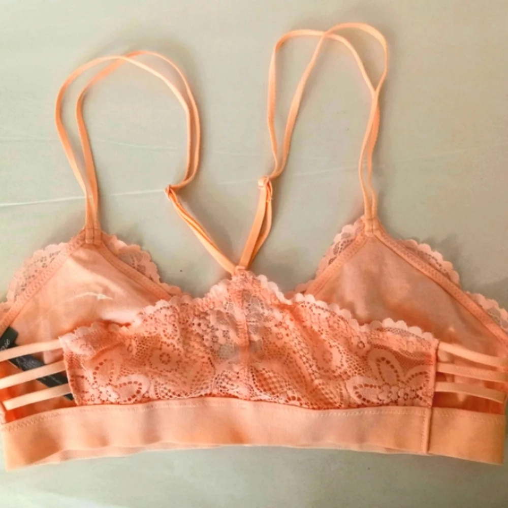 Aerie coral lacey bra S